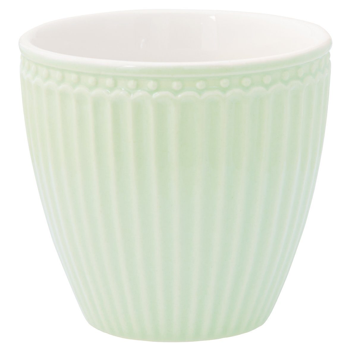 Greengate Becher Alice Latte Cup pale green 0,25 l, Steinzeug