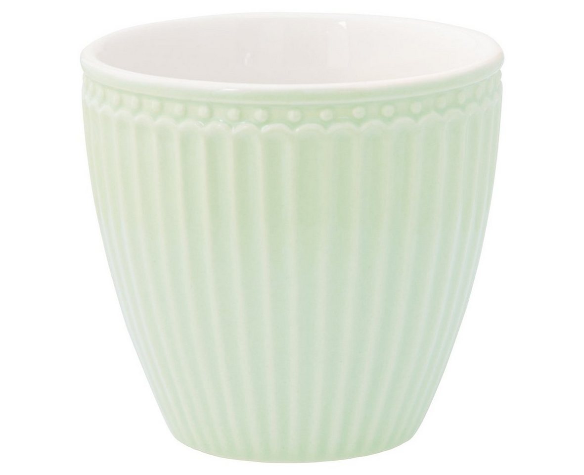 Greengate Becher Alice Latte Cup pale green 0,25 l, Steingut