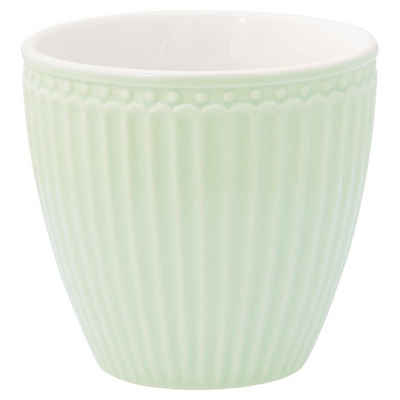 Greengate Becher Alice Latte Cup pale green 0,25 l, Porzellan