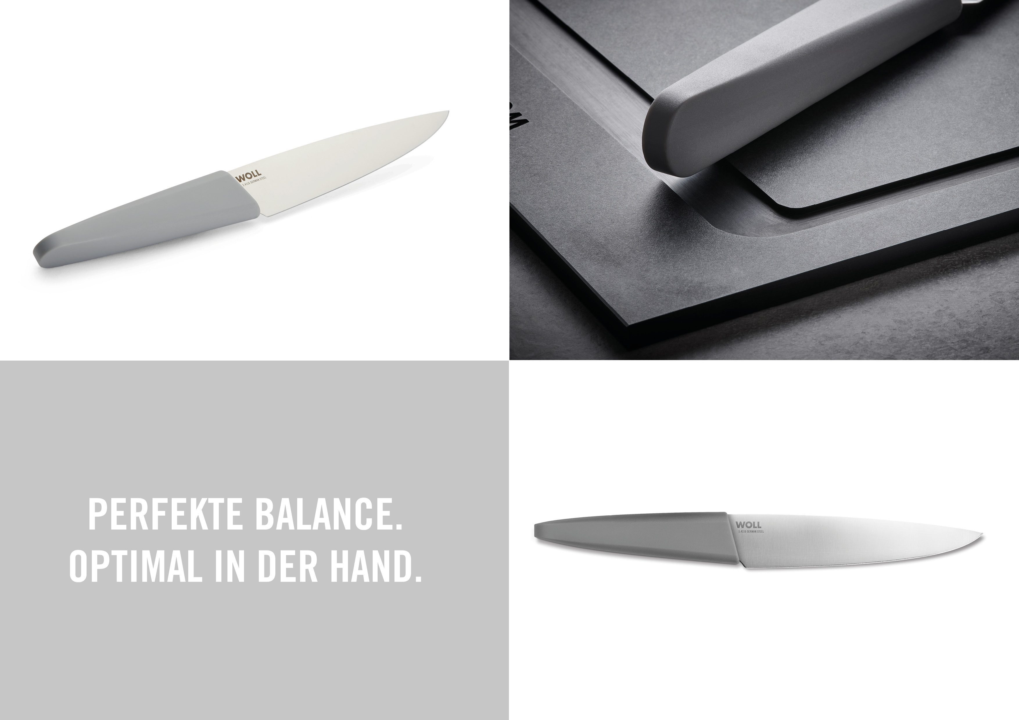 WOLL Kochmesser Cutting Edge, aus deutschem Edelstahl gemäß DIN 1.4116