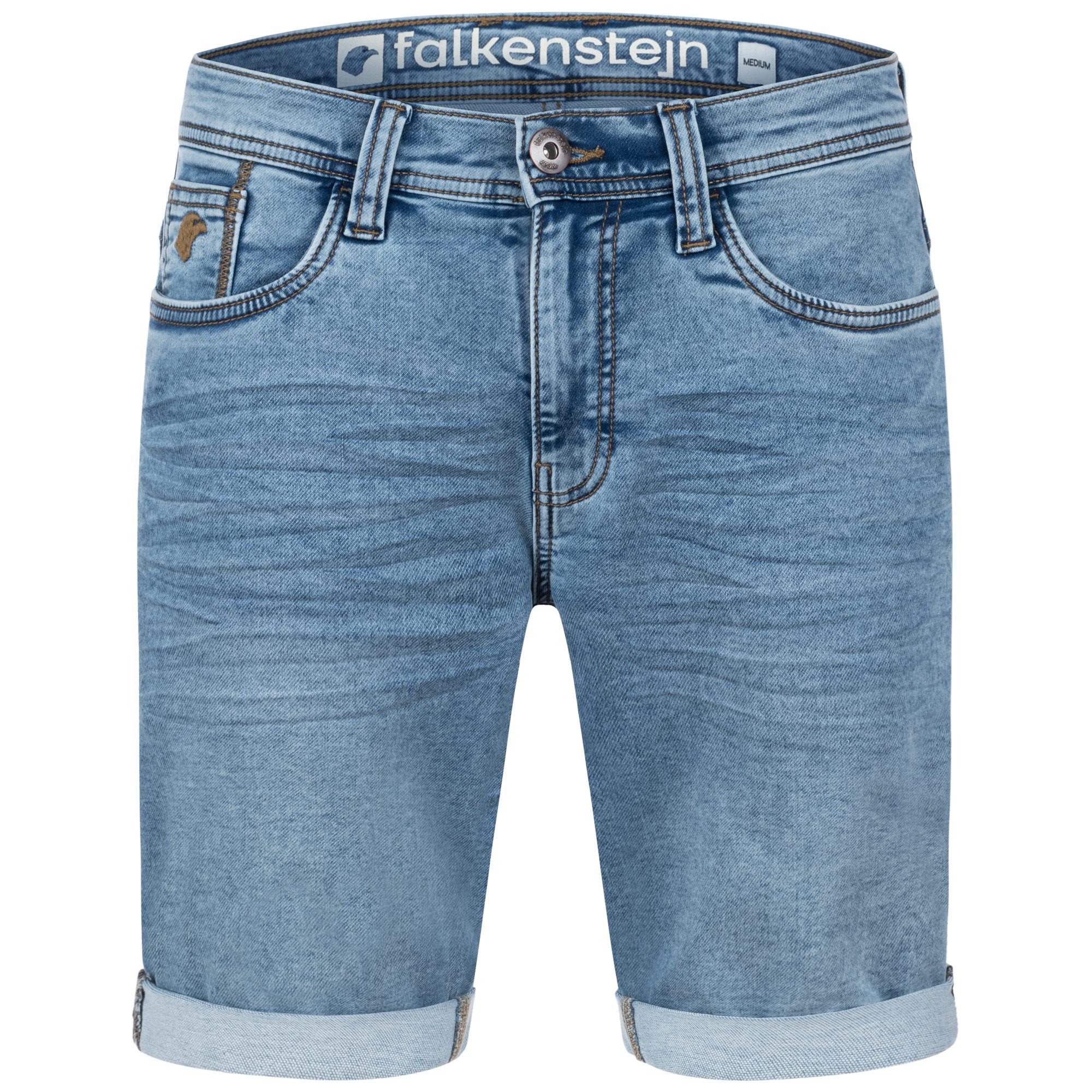 FALKENSTEJN Jeansshorts FALKENSTEJN Mads Herren Kurze Denim Shorts - Casual Jeans Shorts