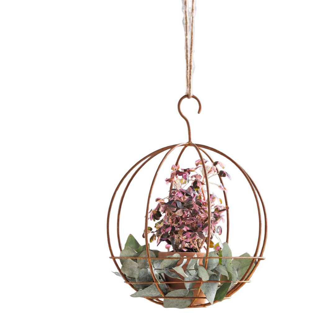 Home-trends24.de Dekohänger Kugel Rost Metall Garten Wohnzimmer Hänger Deko günstig online kaufen