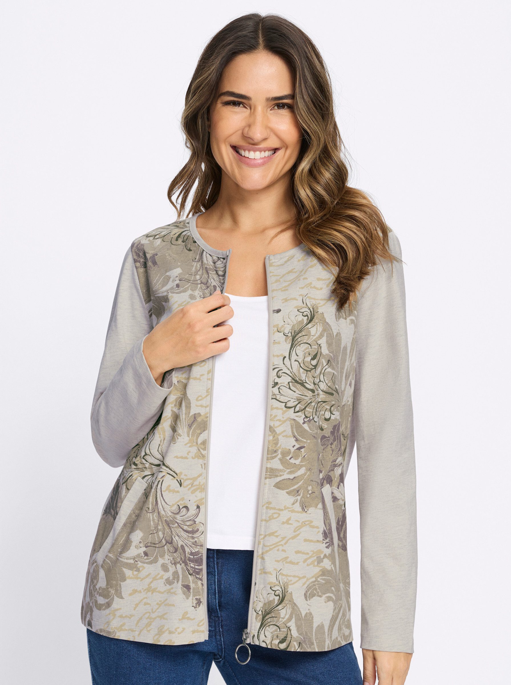 Sieh an! Shirtjacke Shirtjacke Langarm