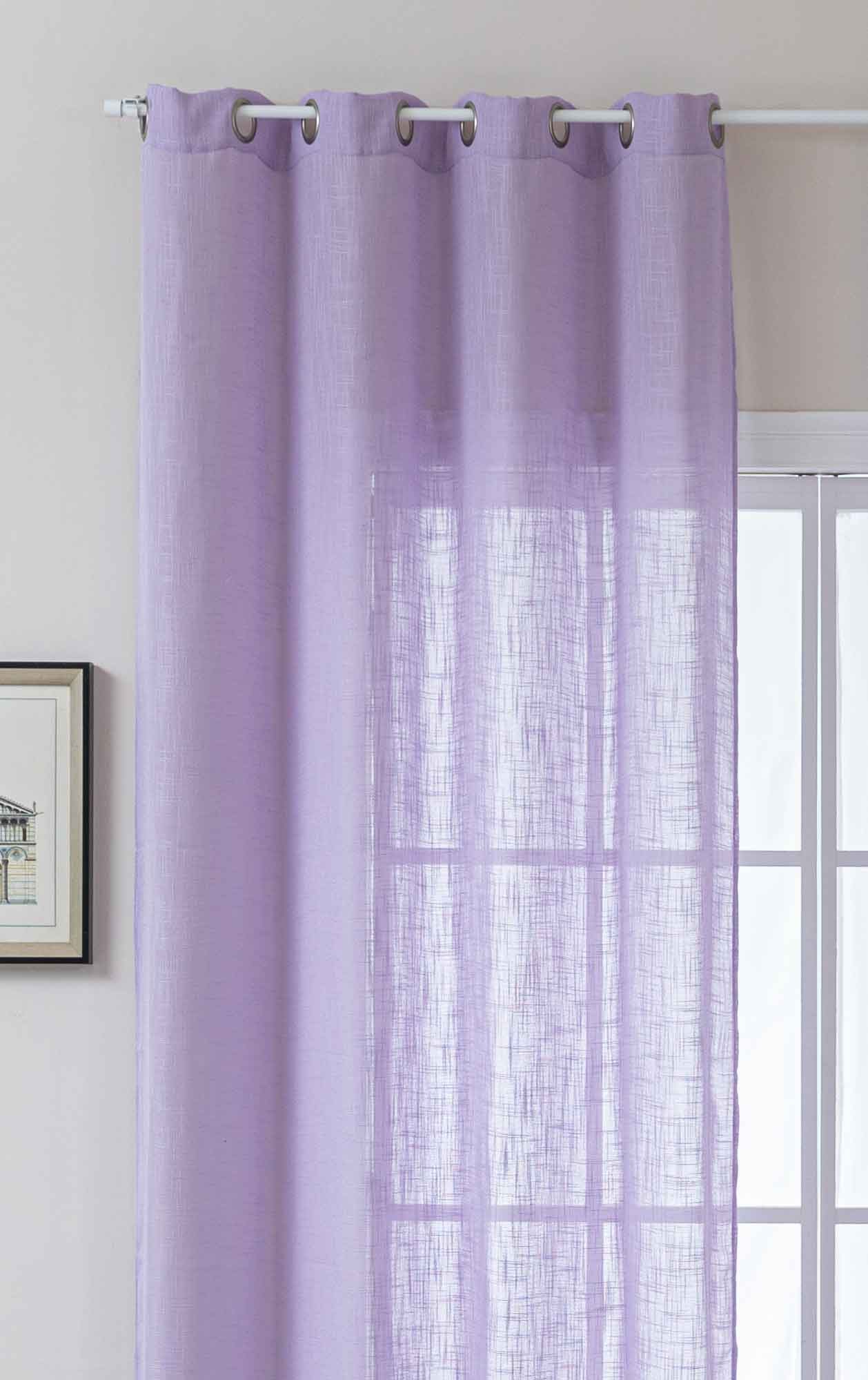 Gardinenbox Gardine (1 St), Ösen, halbtransparent, Polyester, Gardine Ösen günstig online kaufen