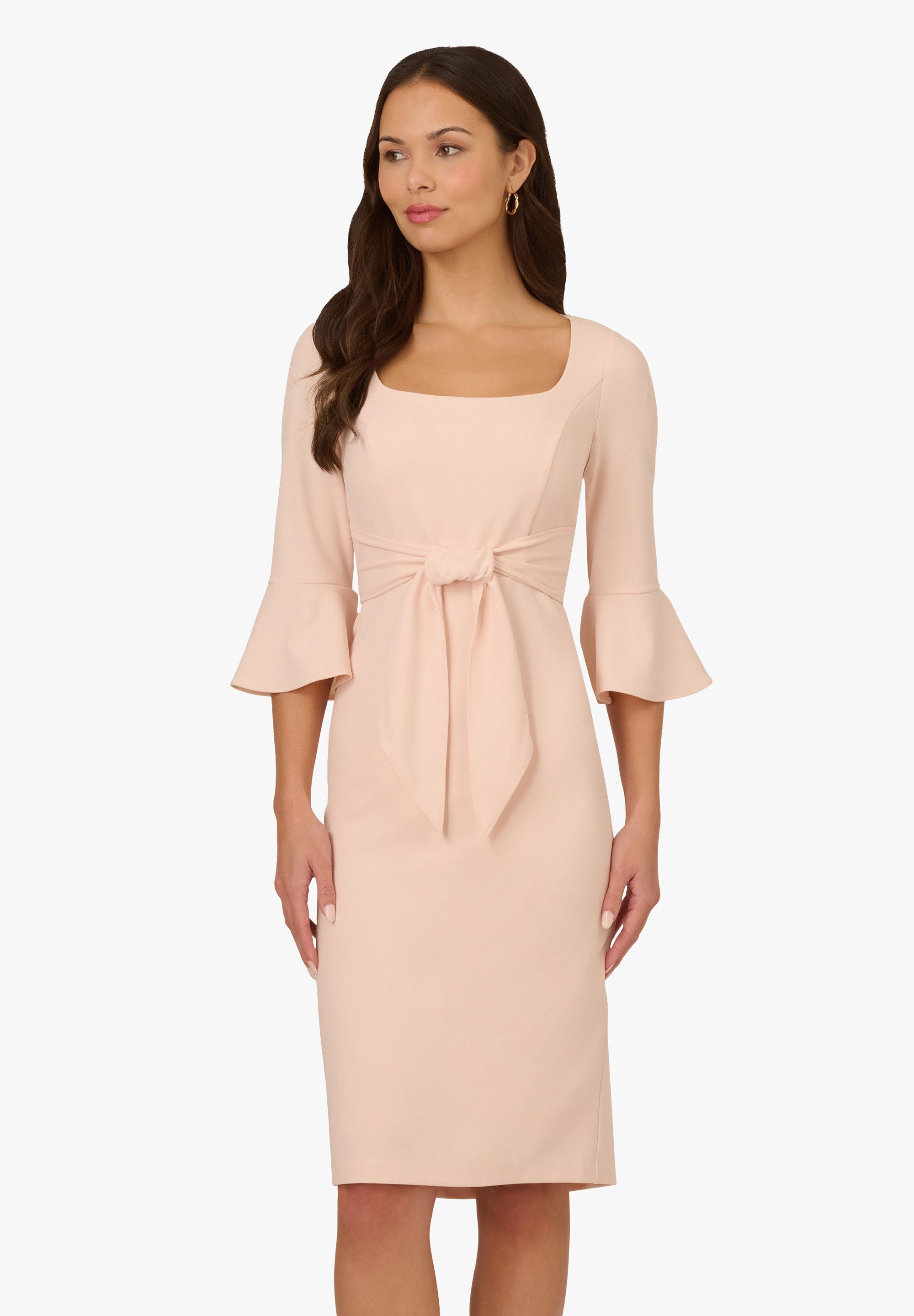 Abendkleid Bell Sleeve Tie Front Dress