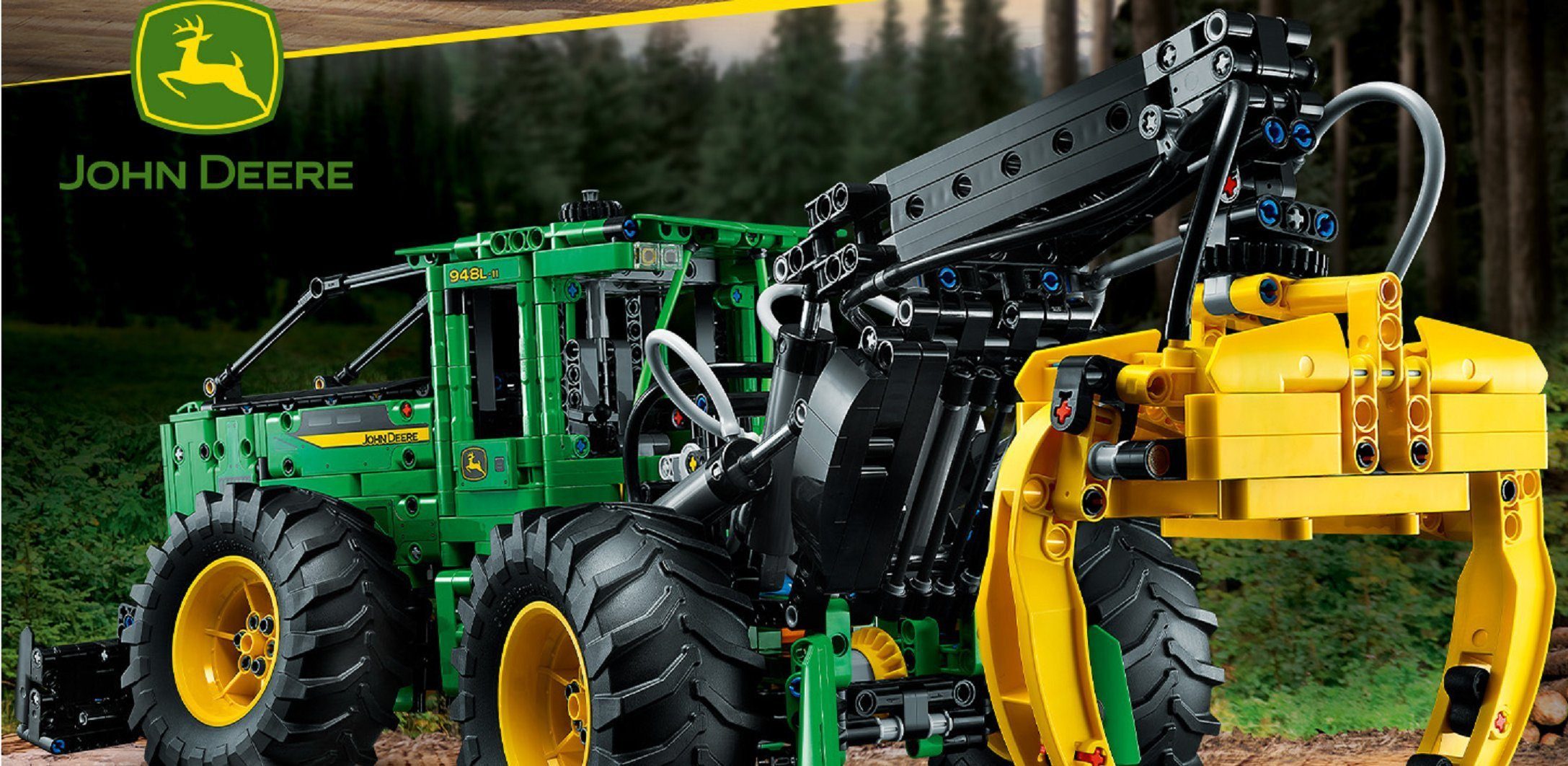 LEGO® Konstruktionsspielsteine Technic John Deere 948L-II Skidder Set,Baufahrzeug für Kinder, (Geschenk Weihnachten, Geburtstag, Frauen Männer Kinder reduziert Kran, 1492 St., Baukasten Erwachsene, Kinder Sale, Technik Auto Bagger Kran LKW, ab 18), Bausteine Konstruktionssteine, Bausatz, Spielzeug, Klemmbausteine