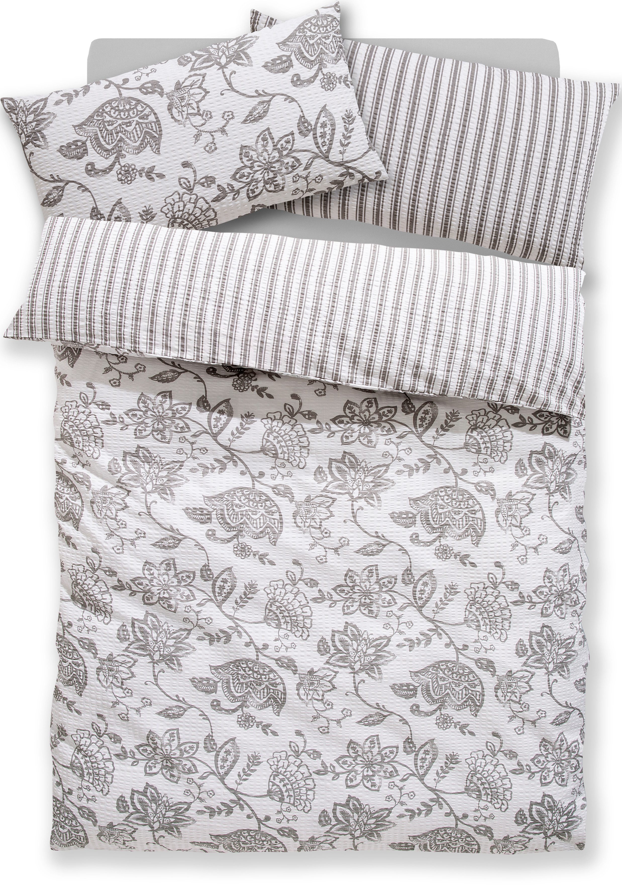OTTO home Bettwäsche Nordby, Soft-Seersucker, 2 teilig, Bettwäsche aus Baum günstig online kaufen