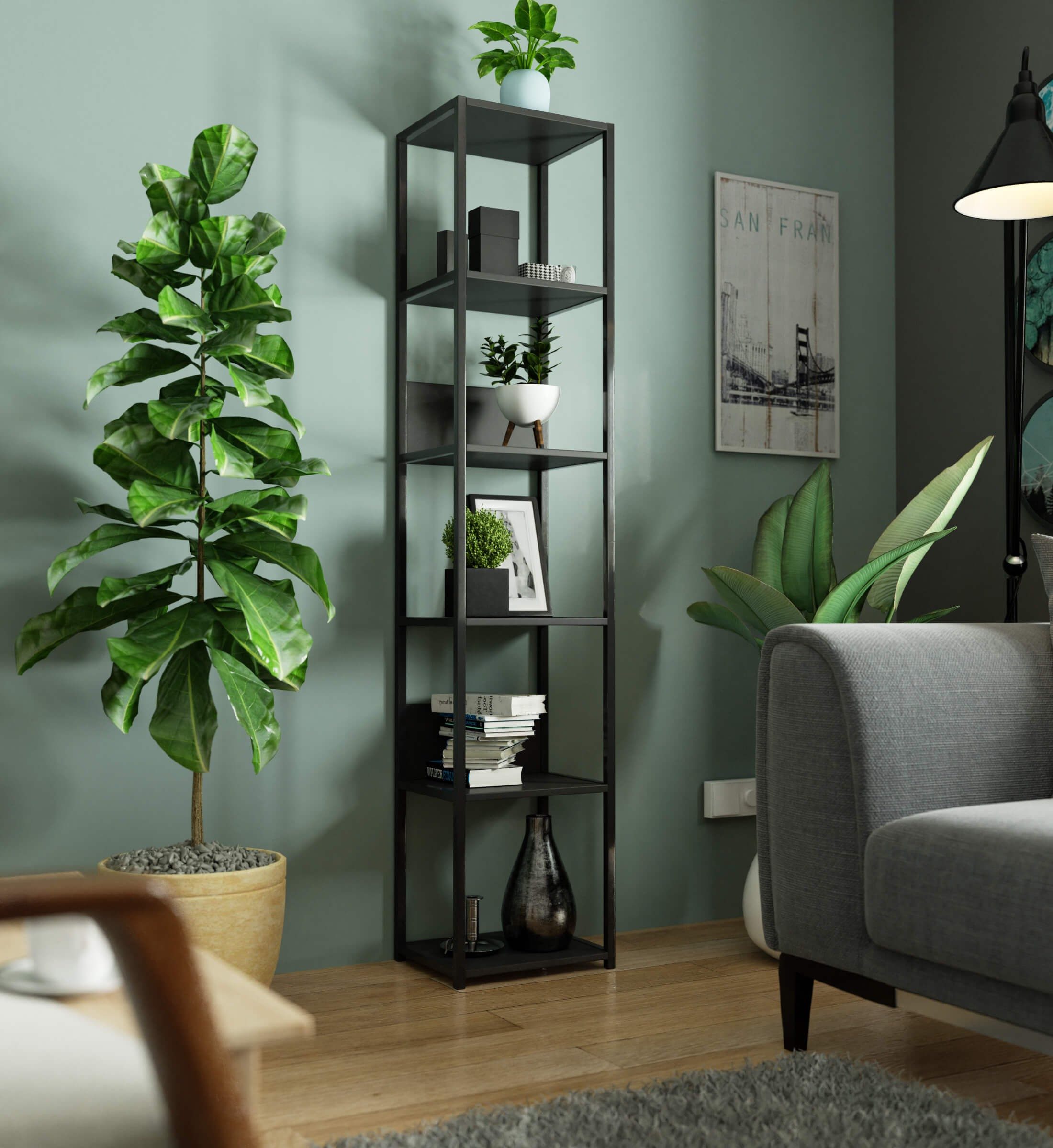 Milord Standregal Bücherregal 6 Ablagen 40/50cm günstig online kaufen