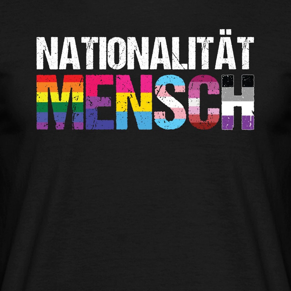 Spreadshirt T-Shirt Nationalität Mensch Pride LGBTQ+ Männer T-Shirt (1-tlg)