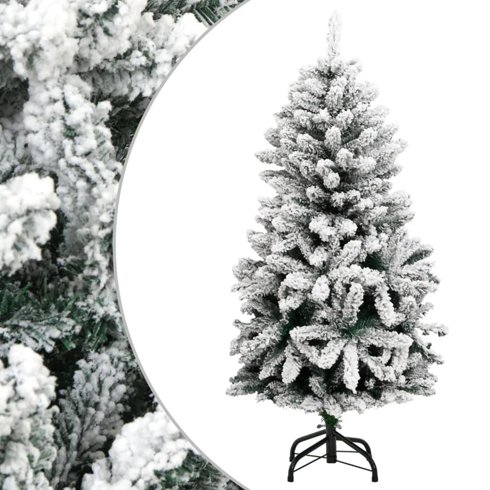 vidaXL Künstlicher Weihnachtsbaum Grün und Weiß