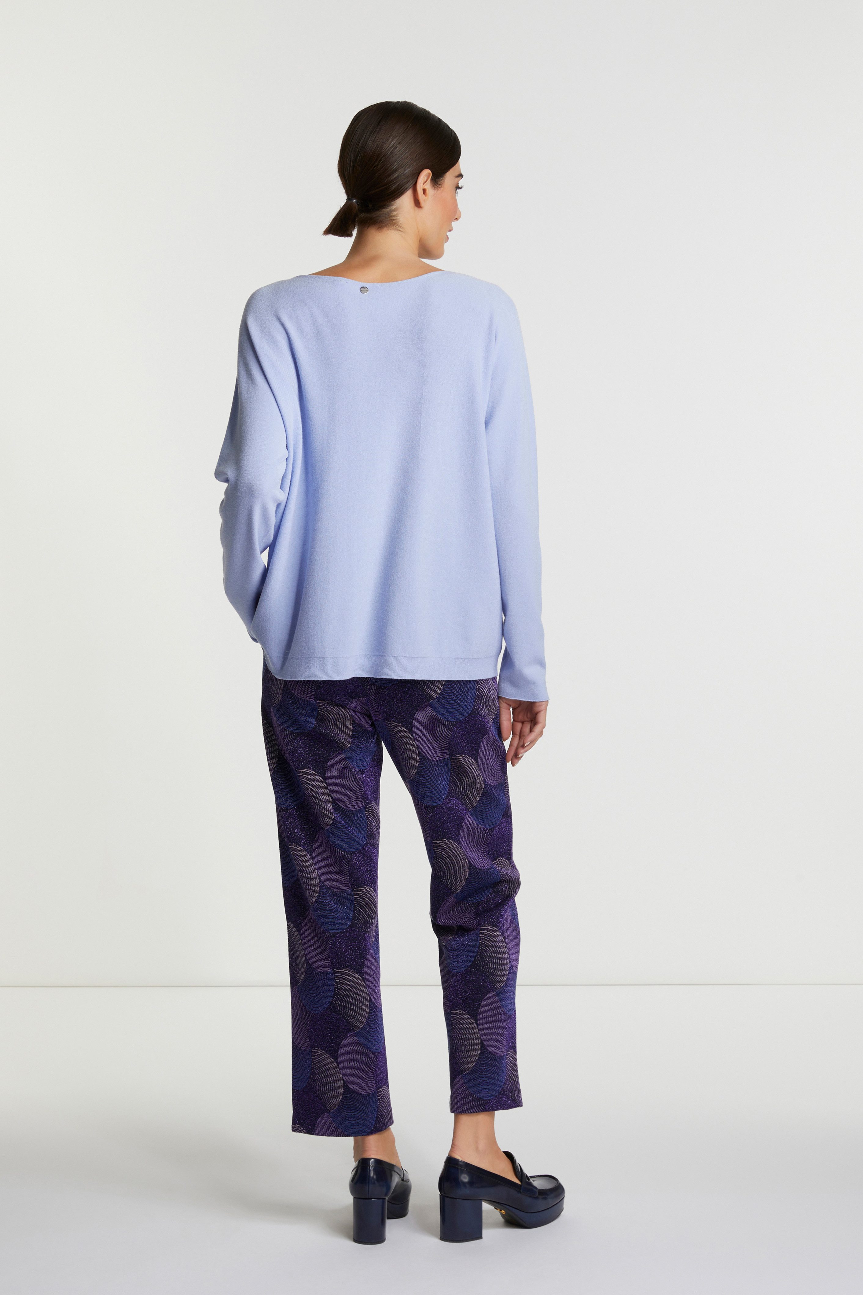 RICHROYAL Strickpullover boat neck seamless EcoVero