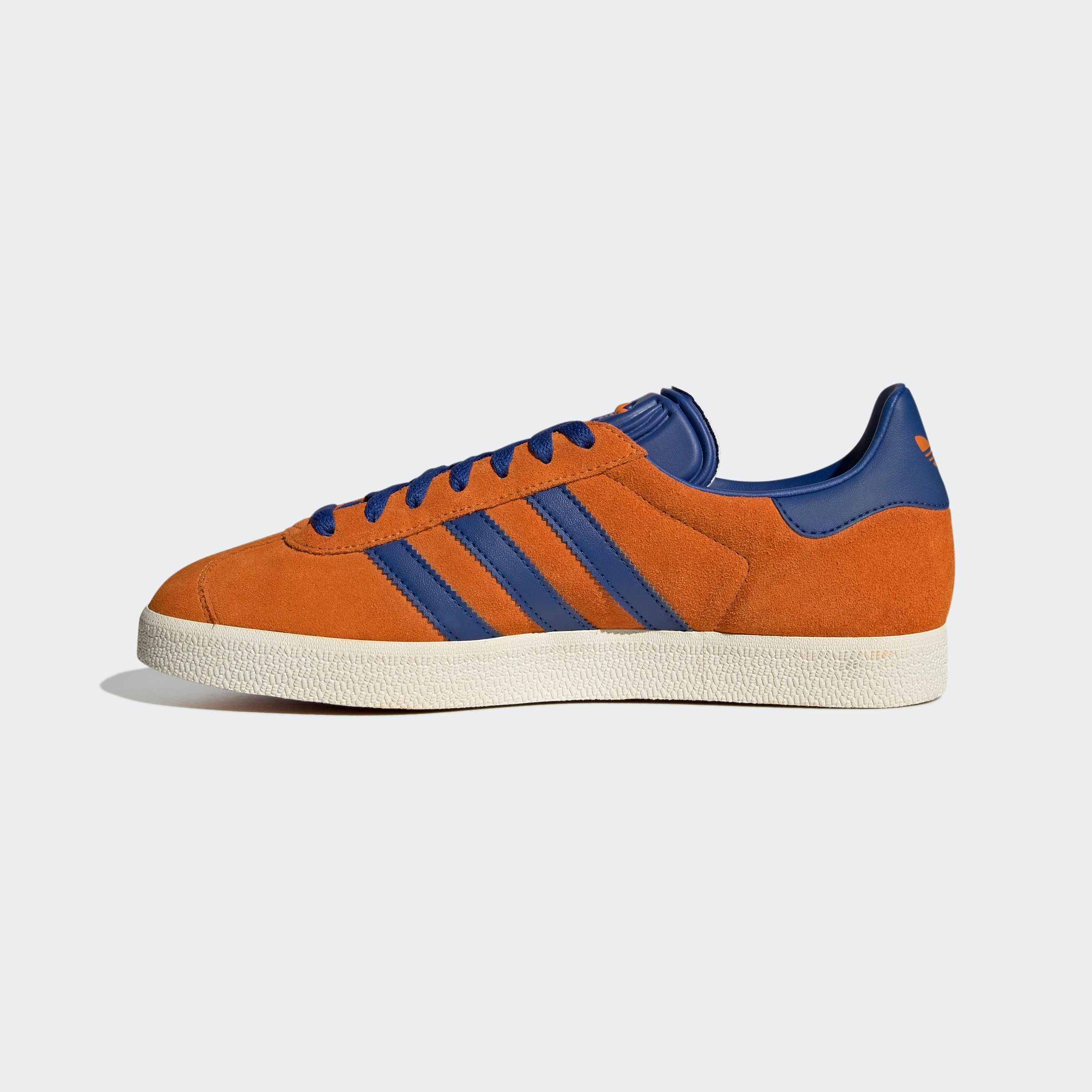 / GAZELLE Chalk White Blue Royal Bright adidas Sneaker Originals / Orange