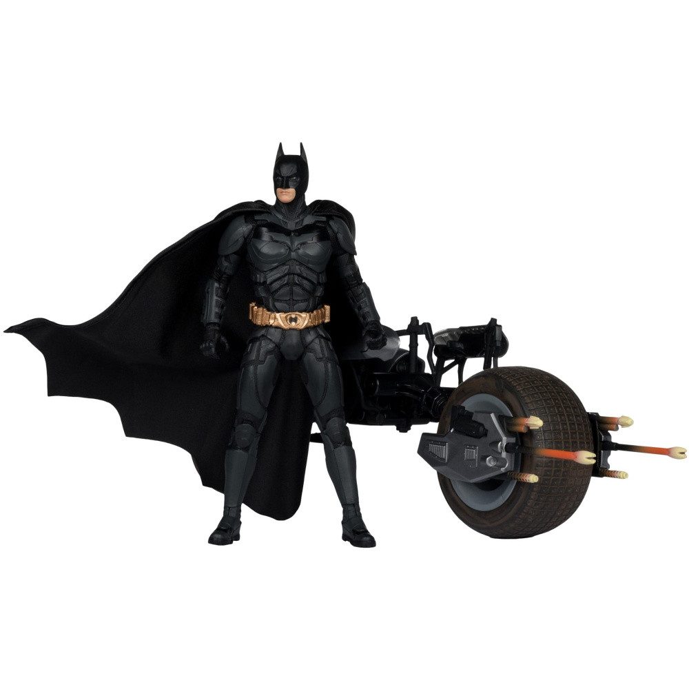 McFarlane Toys Modellauto The Dark Knight DC Multiverse Actionfigur mit Fahrzeug Batman & The Ba