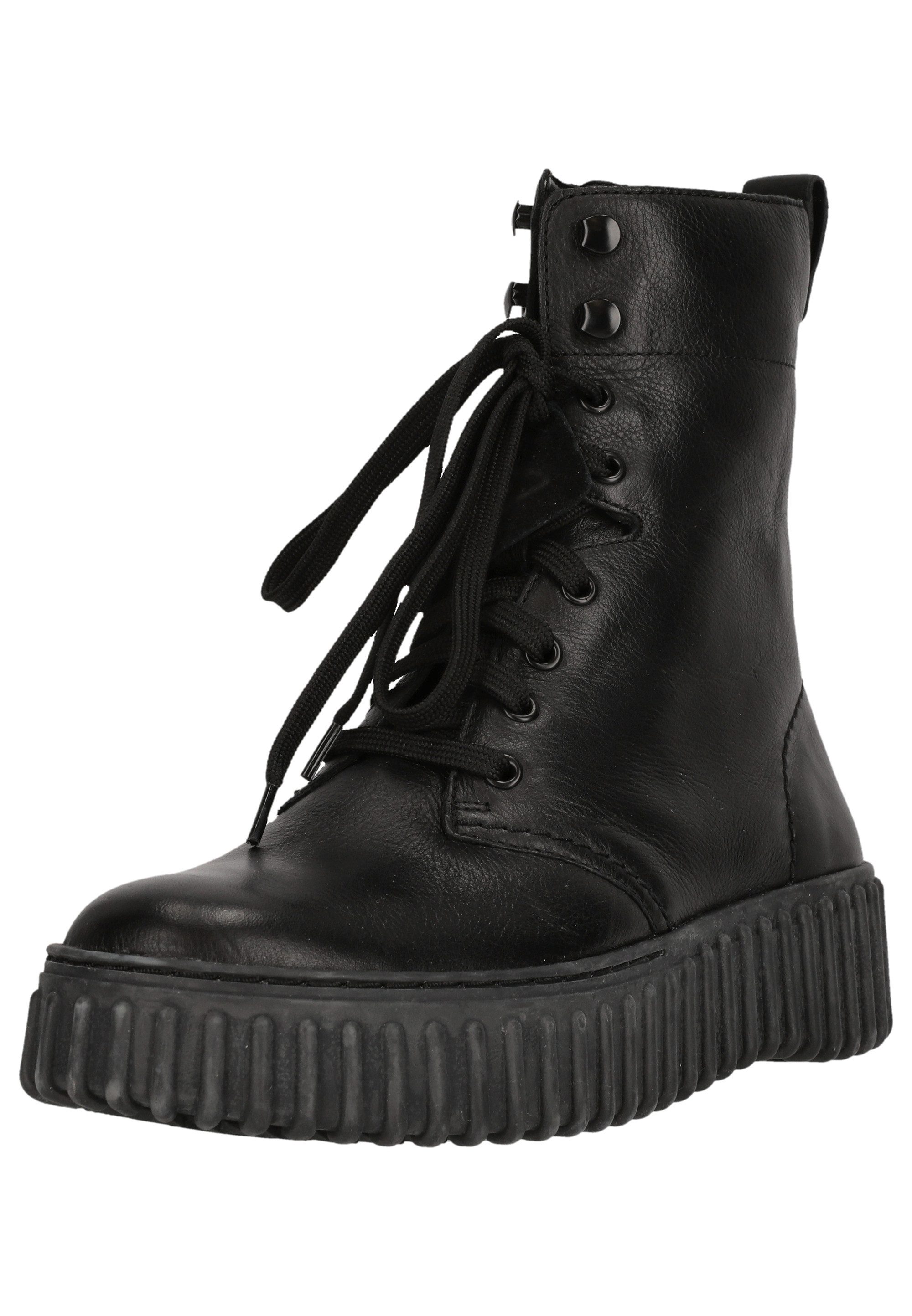 Clarks Torhill Style Сапоги aus schwarzem Glattleder