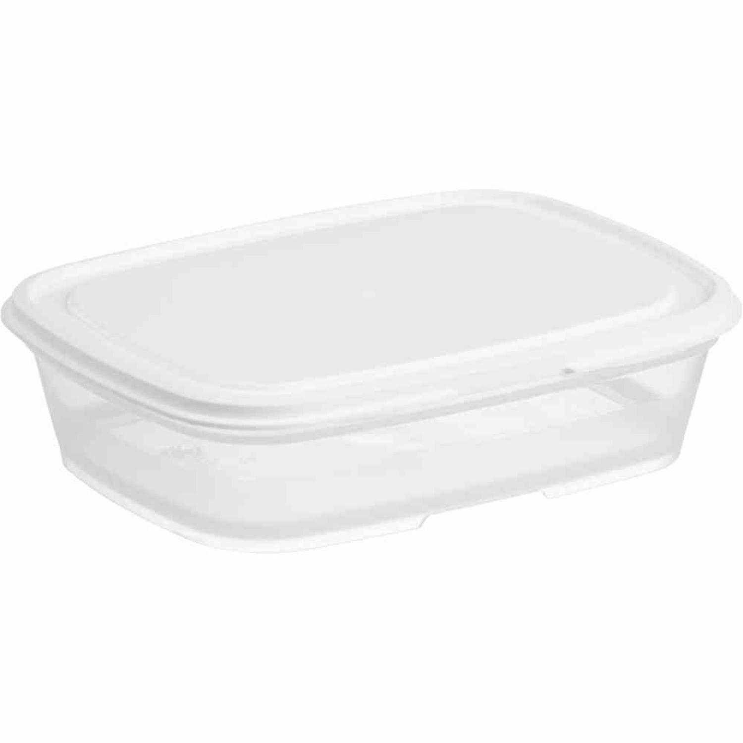 RD3 Lebensmittelbehälter 900 Ml – Stapelbar, Luftdicht, Mit 2 Einzelfächern, BPA-frei, Mikrowellengeeignet