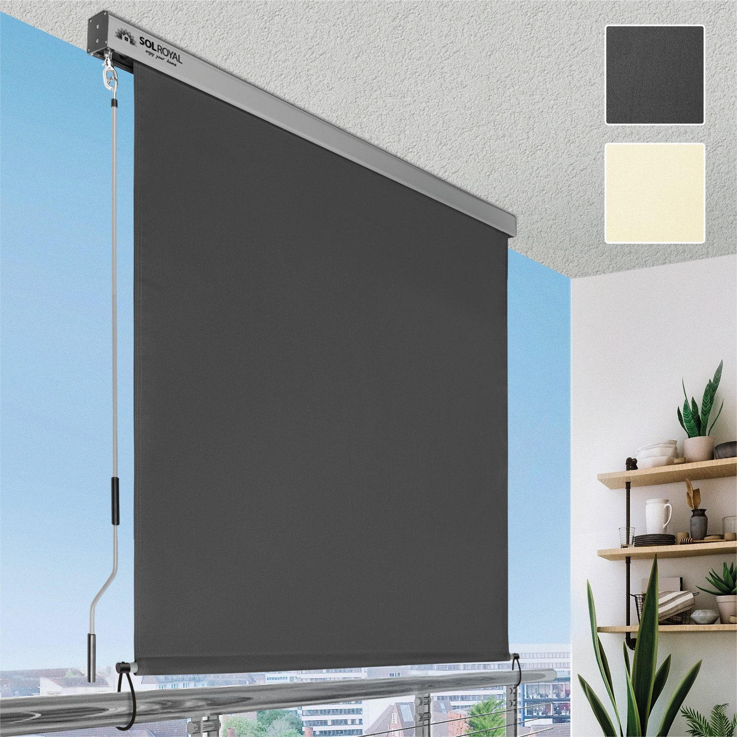 Sol Royal Senkrechtmarkise SolVision MS5 verschiedene Farben & Größen