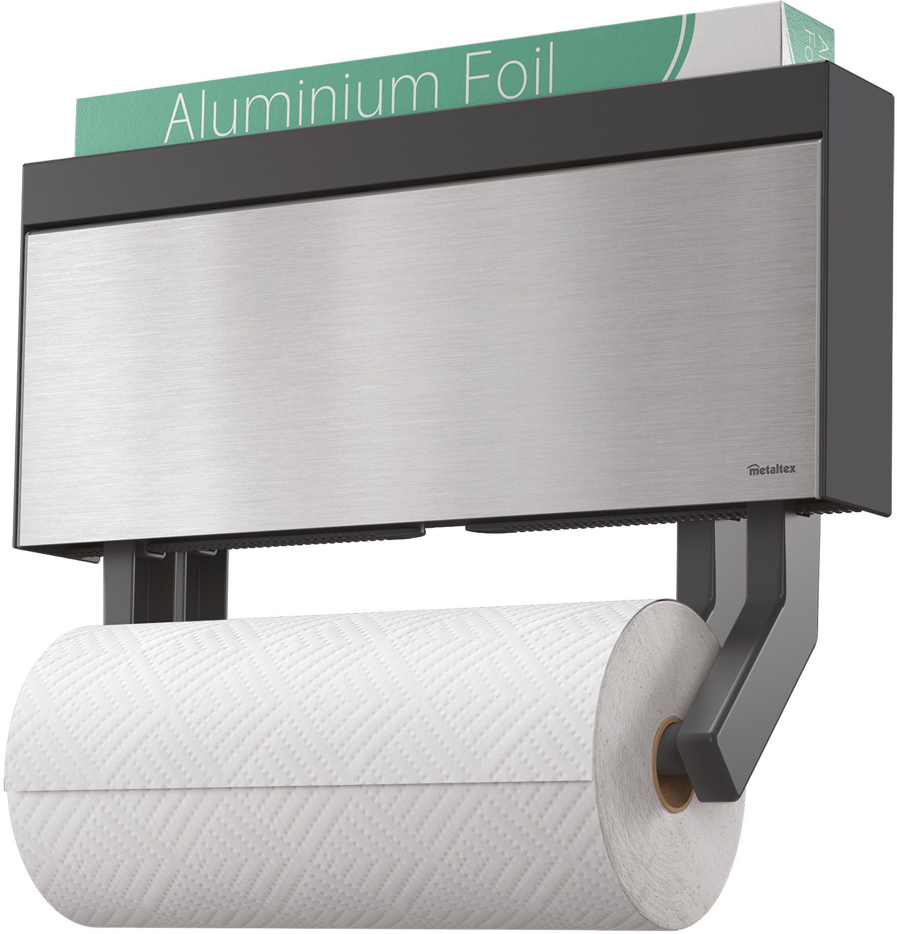 Metaltex Küchenrollenhalter Tango Inox, (1-St), Edelstahl/Kunststoff