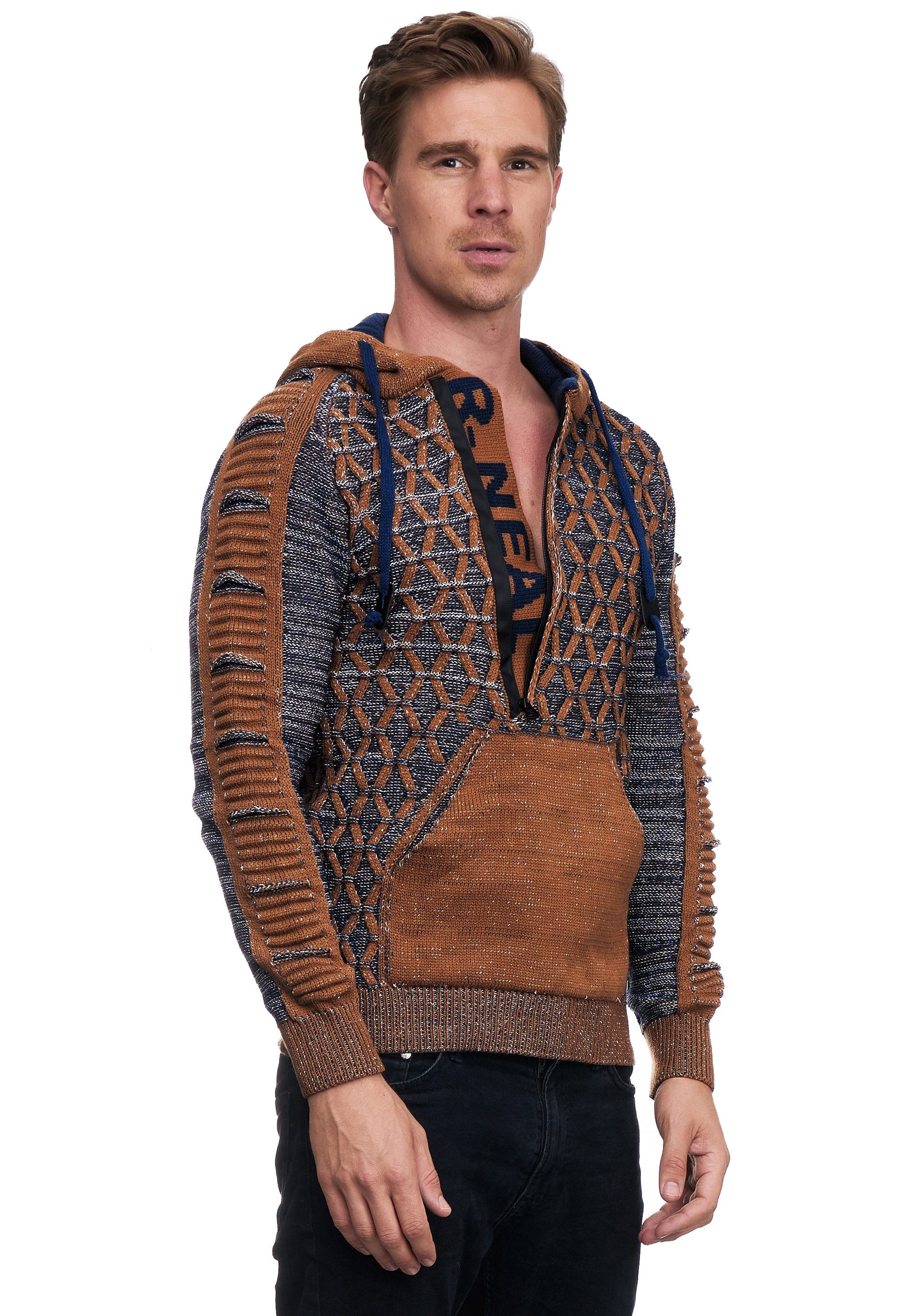 Rusty Neal Kapuzensweatshirt in ausgefallenem Design