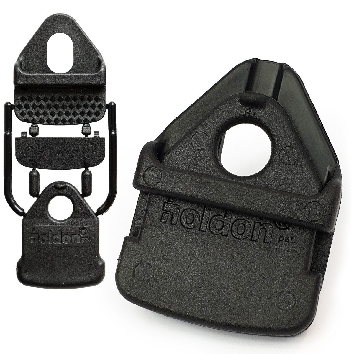 Holdon Schutzplane Holdon® Mini Schwarz 10 Stk. Befestigungsclip Klemmöse Planenklemmen, Mehrzweckklemme Universal Clips für Stoff Sonnensegel Plane Banner