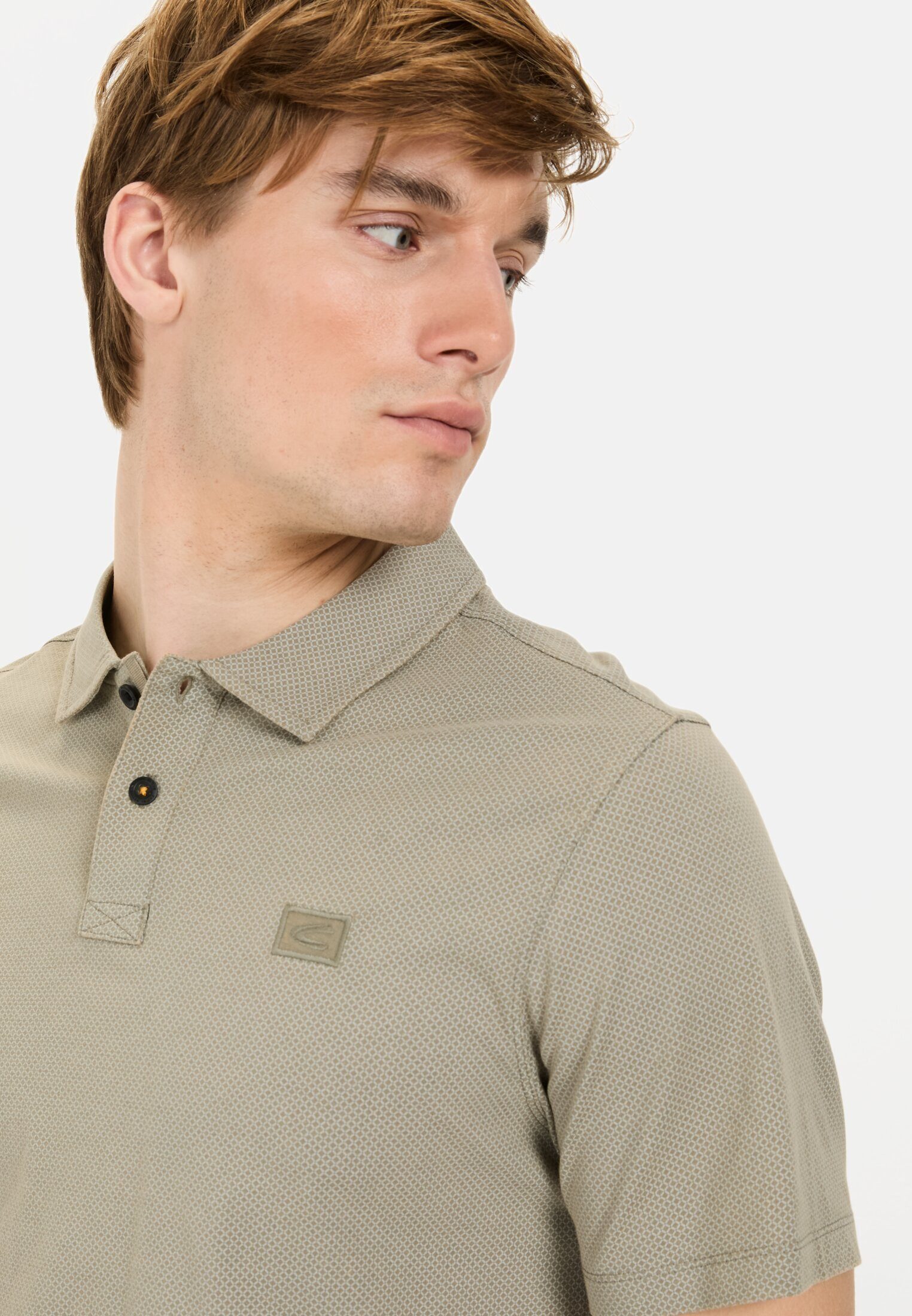 camel active Poloshirt aus reiner Baumwolle Kurzarm Polo Shirts_Poloshirt