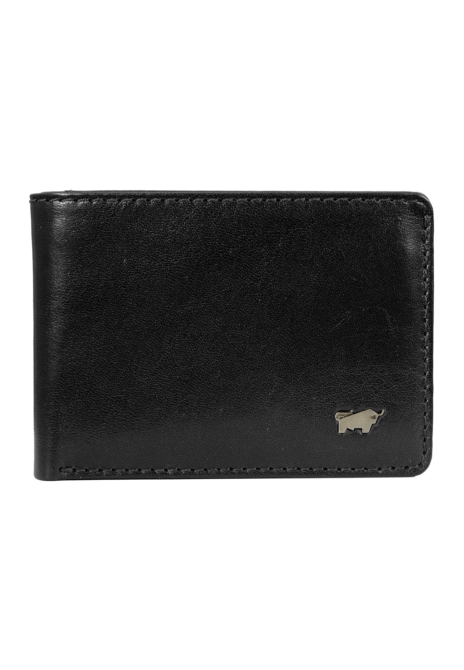 Braun Büffel 2+3CS, Geldbörse COUNTRY mit RFID versteckten Kartenfächern Geldbörse 3 schwarz