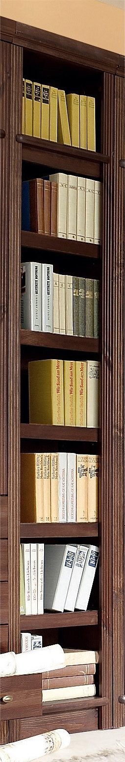 Home affaire Bücherregal 29 aus Tiefe Höhen, in massiver Stauraum Soeren, viel Kiefer, dunkelbraun cm, 2 mit