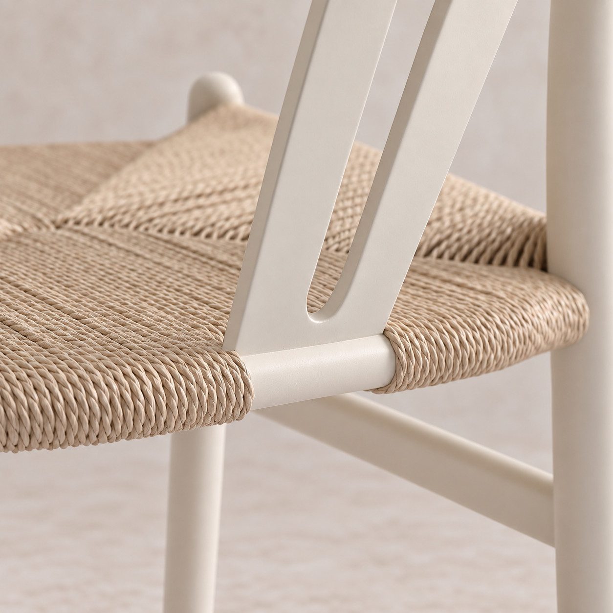 LIVIHOME Esszimmerstuhl Massivholz Valora (Set, 2 St), FSC® Armlehnstuhl Massivholz Buche mit Papierseil, Vormontiert – Bild 5 von 5