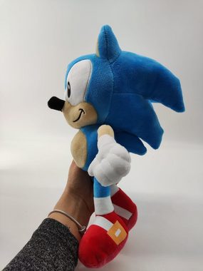 Sonic SEGA Kuscheltier Sonic The Hedgehog SEGA Sonic Plüschtier 30 cm Sonic Kuscheltier (1-St), Super weicher Plüsch Stofftier Kuscheltier für Kinder zum spielen