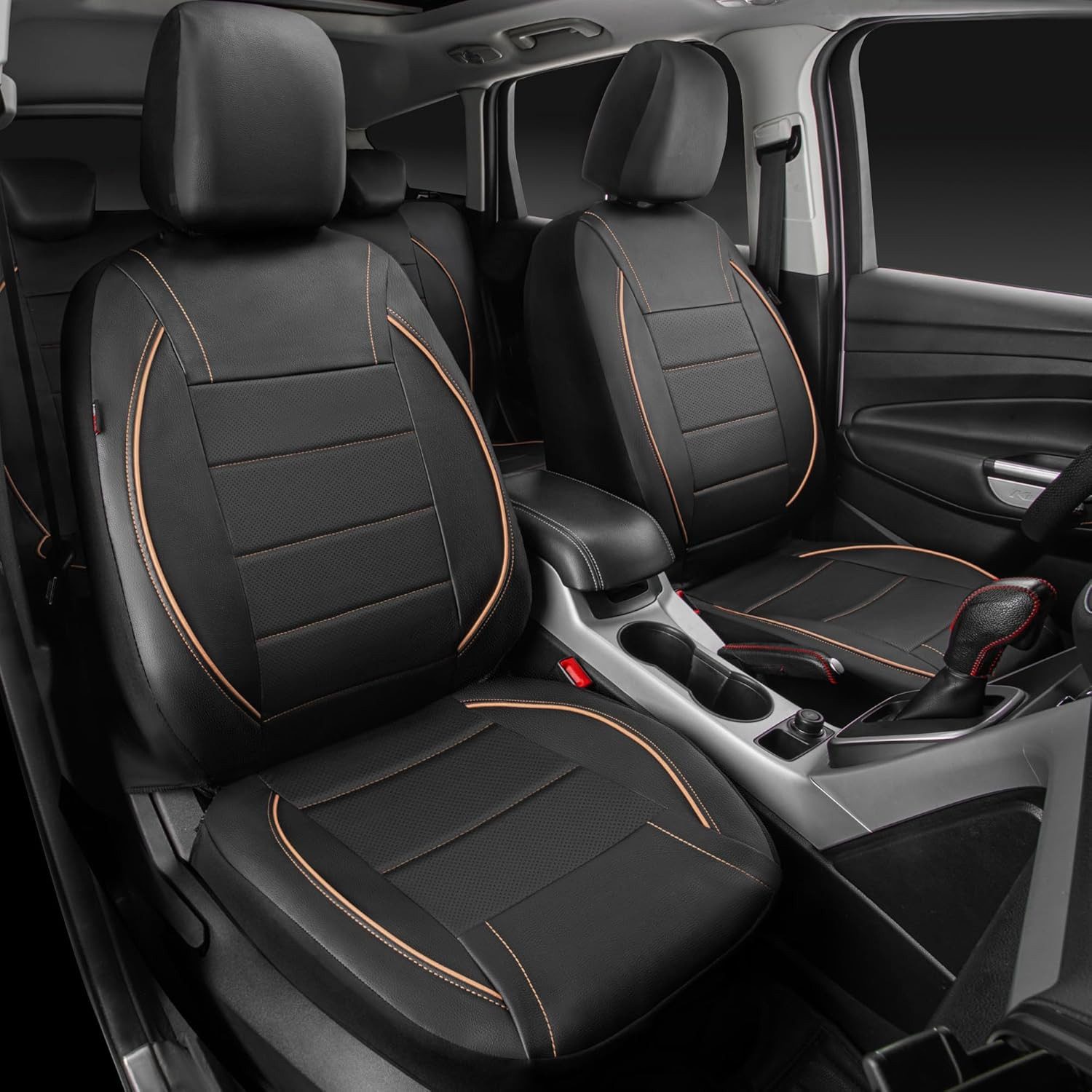 GarveeMore Autositzbezug Universal 9 Stück Autositzbedeckungen Vollständiges Set 5-Sitz