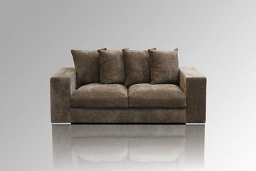 AMARIS Elements Sofa 'George' 2 Sitzer Couch 2m, Samt od. Stoff-Bezug gemütlich 4 Größen