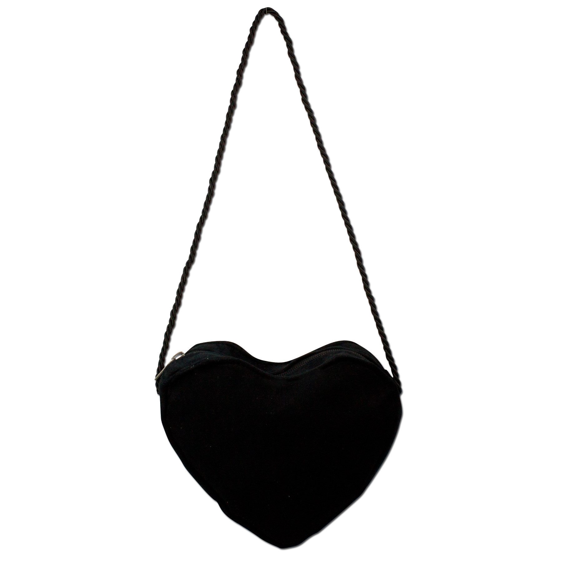 Alpenflüstern Schultertasche Herztasche (schwarz), - Damen Trachtentasche in Herzform, Schultertasche fürs Dirndl, Herz H – Bild 5 von 5