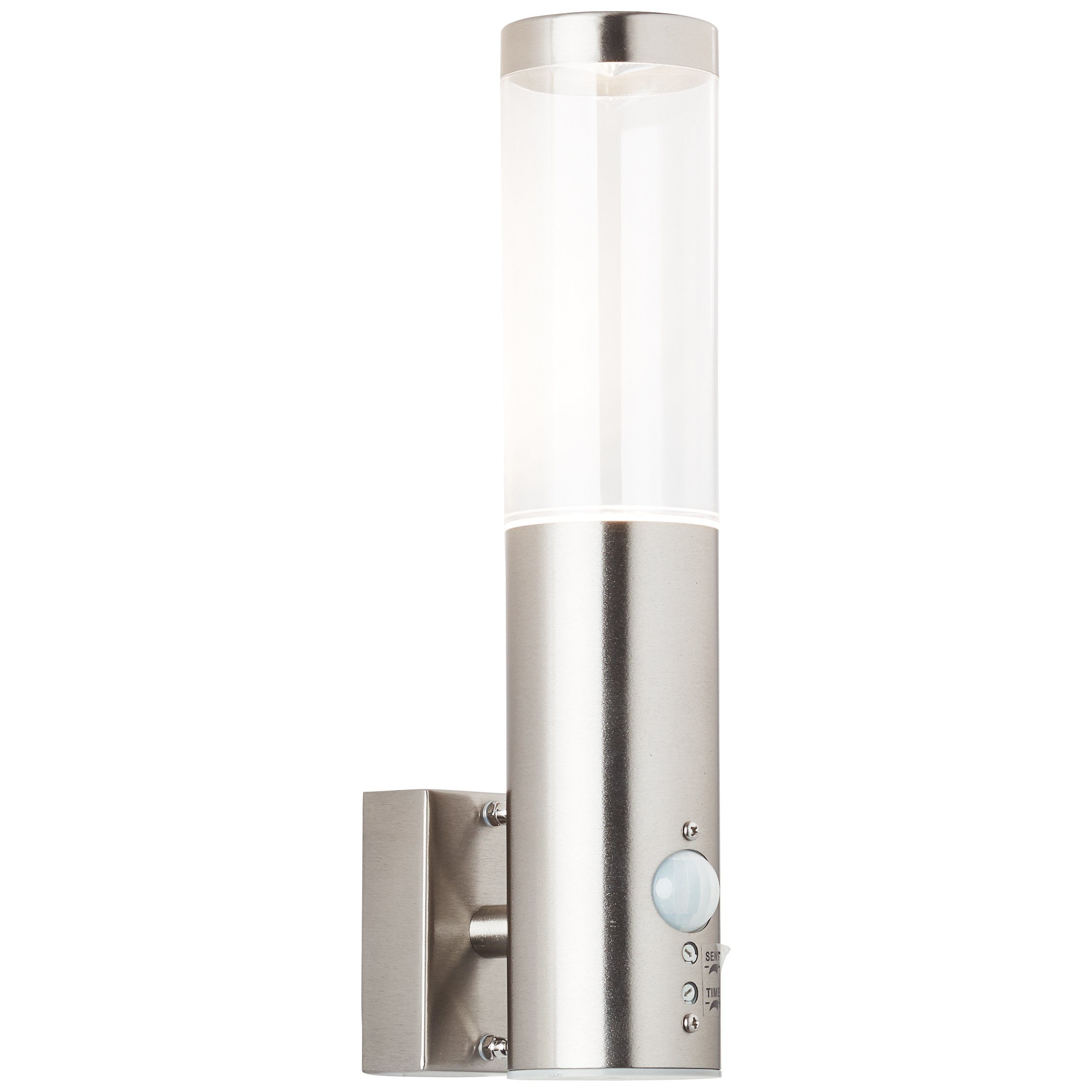 Wandlampe, LED 29 350 cm lm, LED GU10, wechselbar, Außen Bewegungsmelder, Bewegungsmelder, Lightbox Wandleuchte, IP44 kaltweiß, Höhe, LED