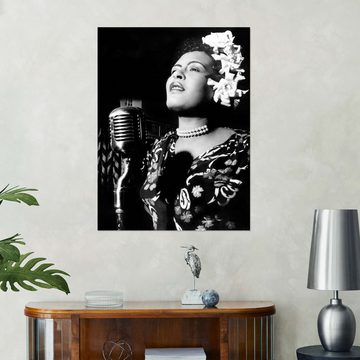 Posterlounge Wandfolie Bridgeman Images, Jazz- und Bluessängerin Billie Holiday in den 1940er Jahren, Wohnzimmer Fotografie