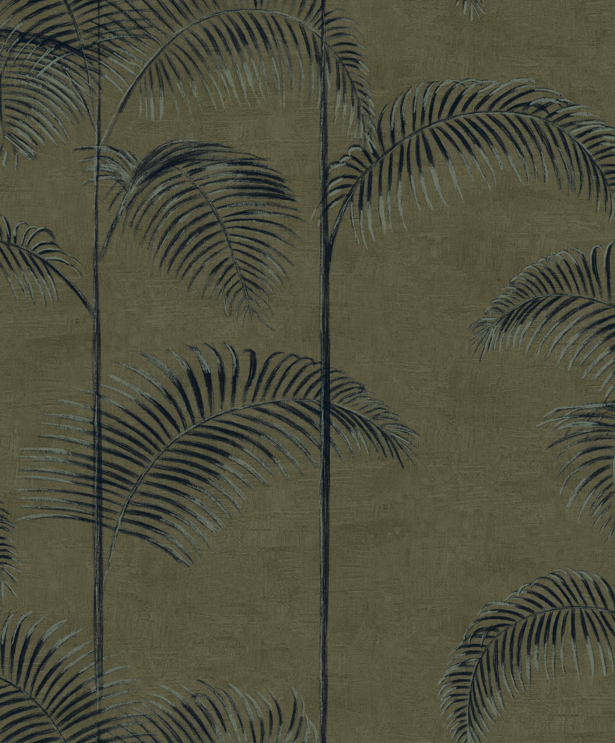 LOOKS by Wolfgang Joop Vliestapete Palm Deluxe, texturiert, botanisch, (1 St), 10mx52cm grün