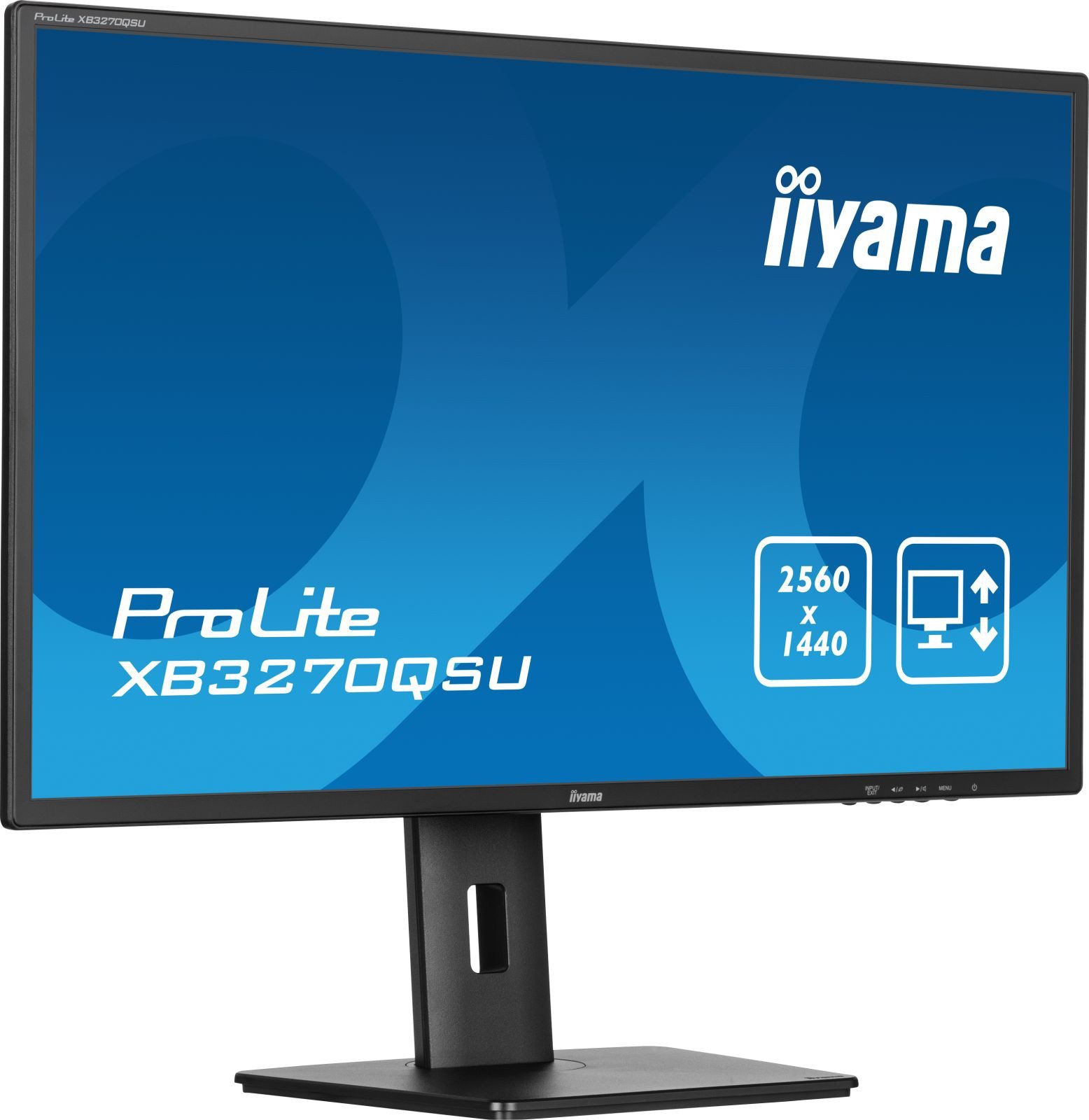 Iiyama 80.0cm (31,5) XB3270QSU-B1 16:9 2xHDMI+DP+3xUSB IPS retail TFT-Monitor (2560 x 1440 px, Wide Quad HD, 3 ms Reaktionszeit, 100 Hz, IPS, Adaptive-Sync, Lautsprecher, HDCP, Höhenverstellbar)