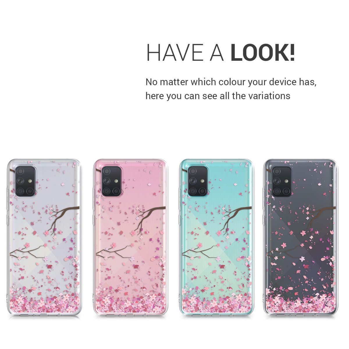 kwmobile Handyhülle Case für Samsung Galaxy A71, Hülle Silikon transparent - Silikonhülle – Bild 4 von 5