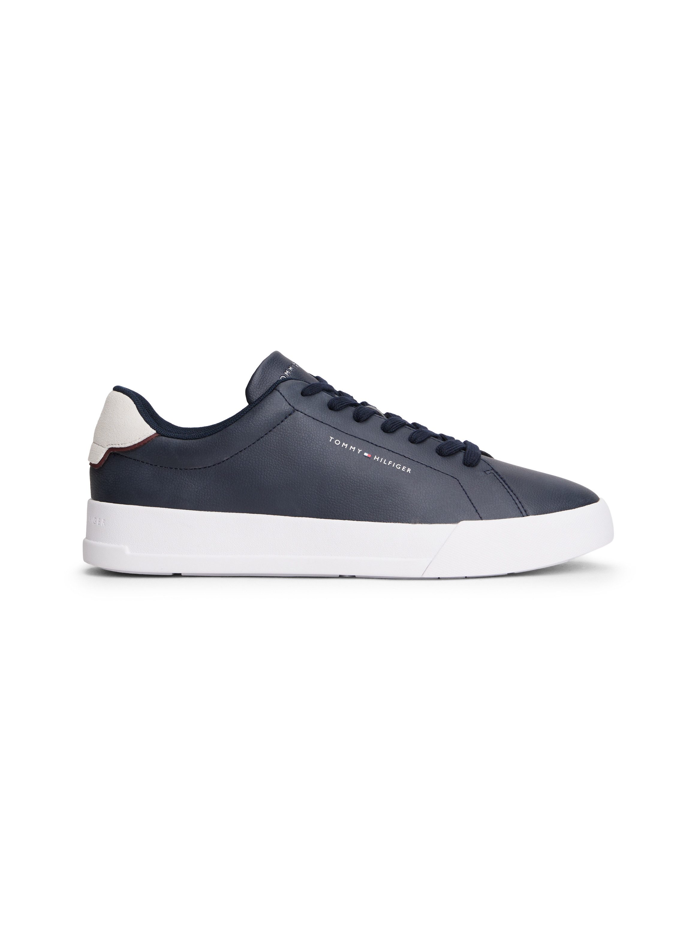 Tommy Hilfiger TH COURT LTH DETAIL ESS Sneaker, Freizeitschuh, Halbschuh, Schnürschuh mit seitlichem Logoschriftzug – Bild 5 von 5