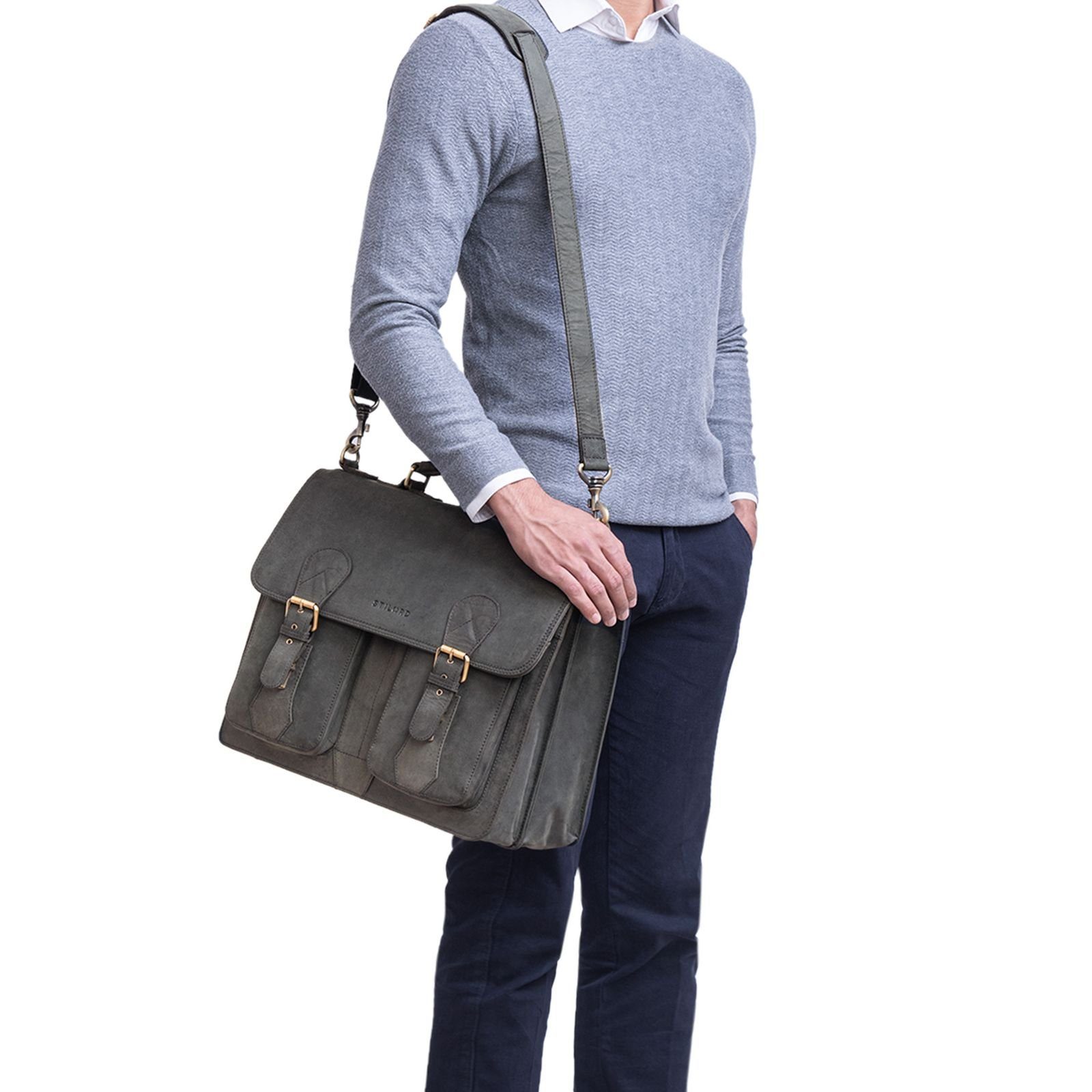 STILORD Aktentasche "Kronos" Aktentasche Herren Lehrertasche günstig online kaufen