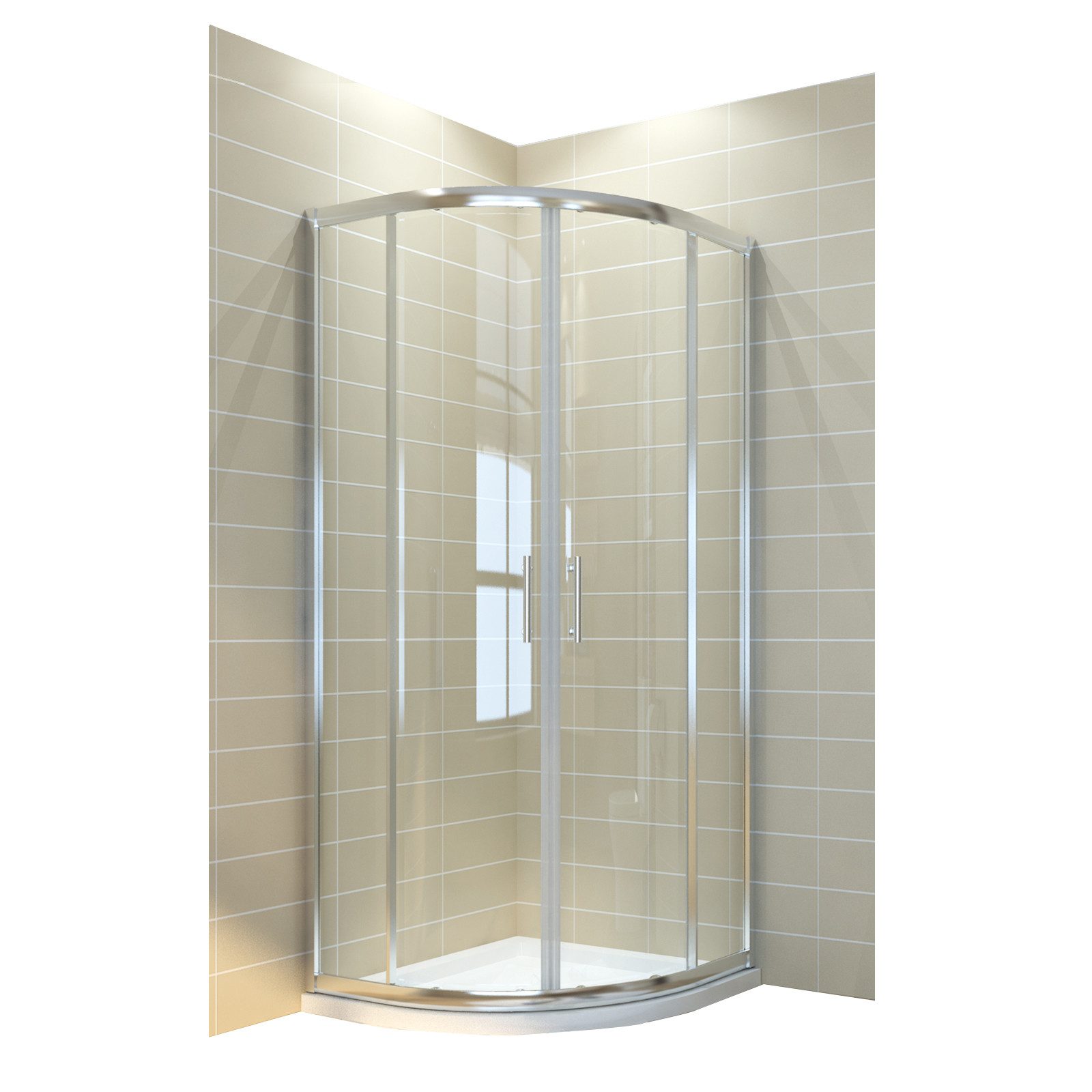 SONNI Runddusche Schiebetür Duschkabine, 80cm/90cm, Höhe:185cm / 195cm günstig online kaufen