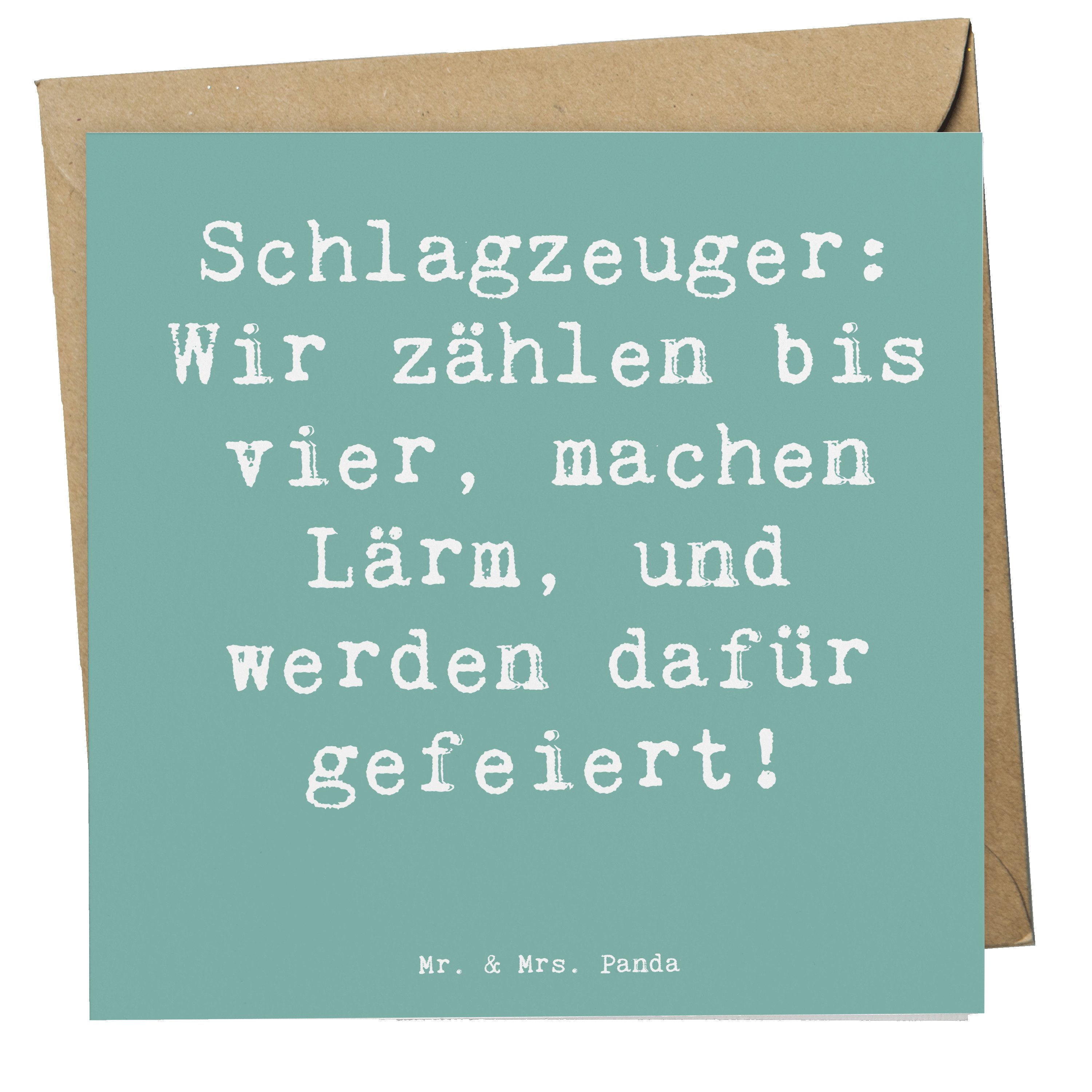 Grußkarte Schlagzeuger Stolz - Meeresbrise - Geschenk, gefeiert werden, Geburts
