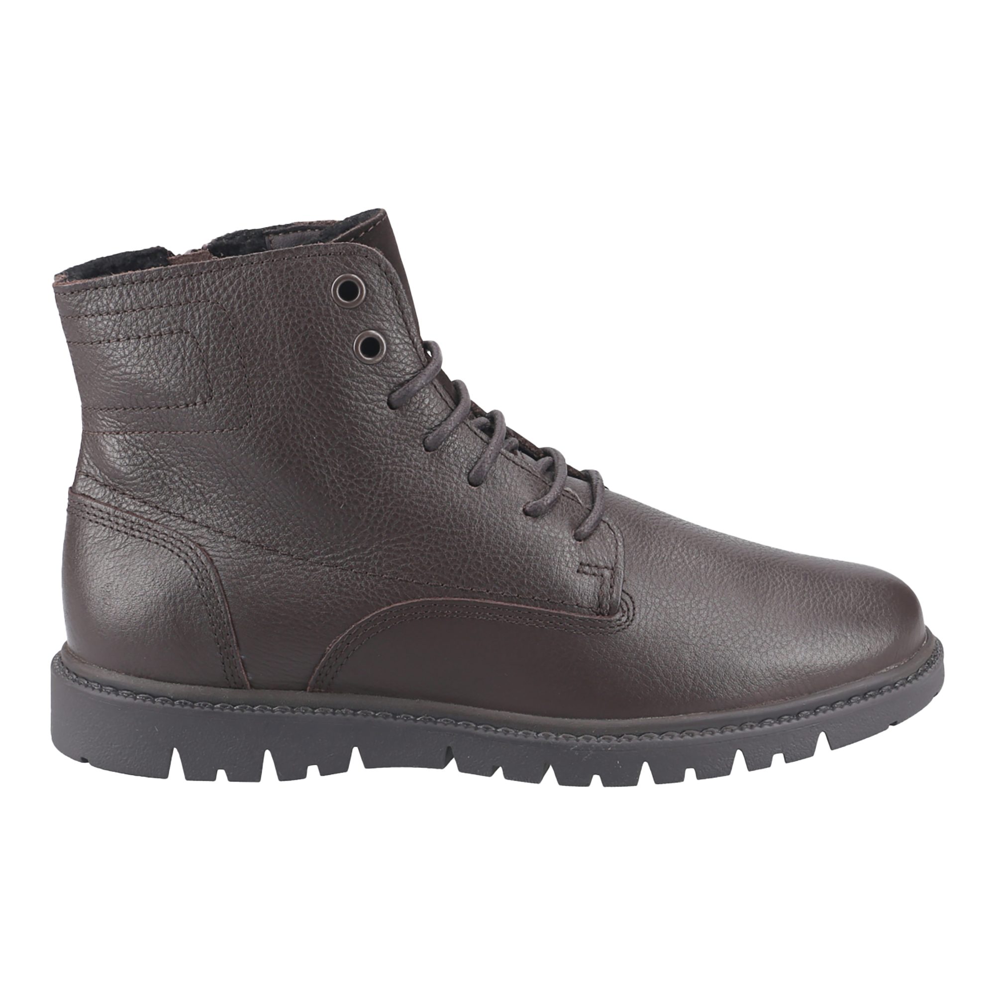 GEOX GHIACCIAIO, Schnürschuhe, Warmfutter, Dunkelbraun, Herren Schnürschuh