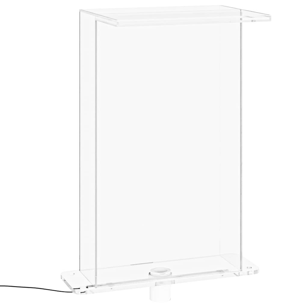 vidaXL Wasserfall Wasserfall-Element mit RGB-LEDs Acryl 51 cm