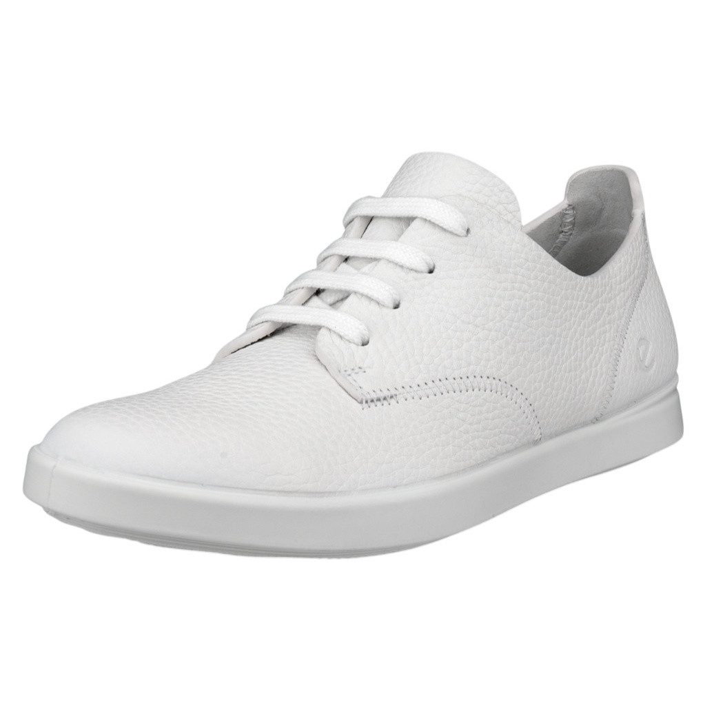 Ecco Leisure Lace Up (weiches Premium-Leder) weiss Damen Sneaker günstig online kaufen