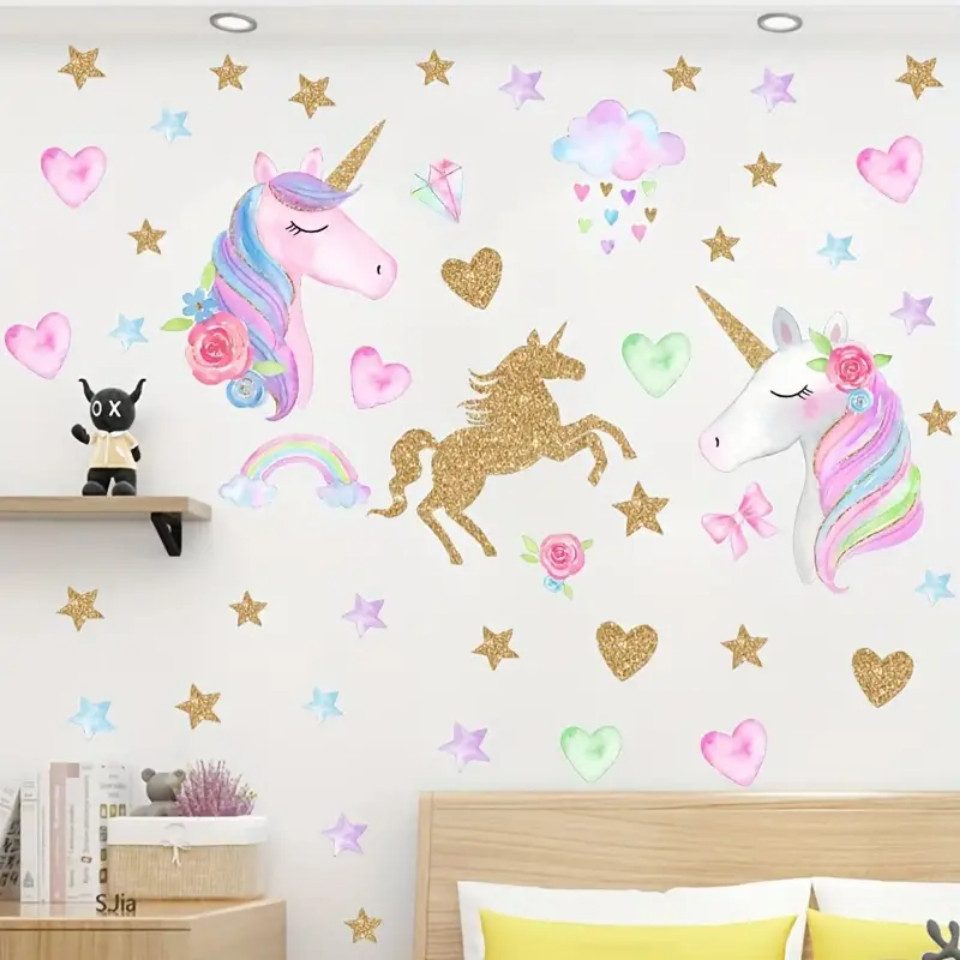 Montegoni Wandsticker Einhorn Stern Wandsticker Abnehmbare Deko für günstig online kaufen