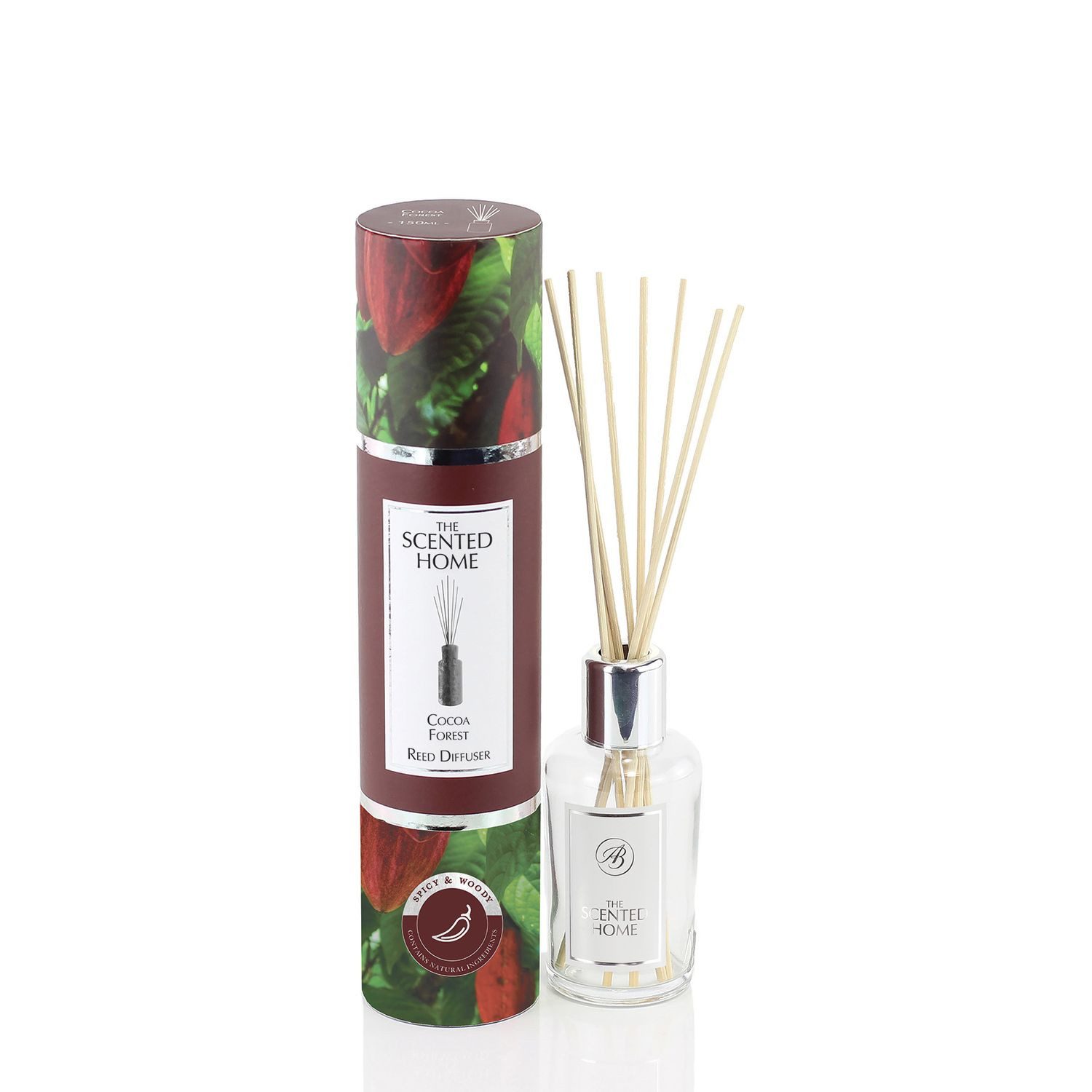 Ashleigh & Burwood Raumduft Cocoa Forest (1-St), Raumduft mit Rattanstäbchen 150 ml