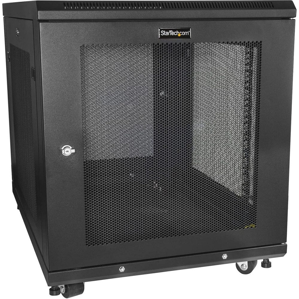Startech.com Netzwerkschrank RK1233BKM 12HE Server Rack - Netzwerkschrank - schwarz