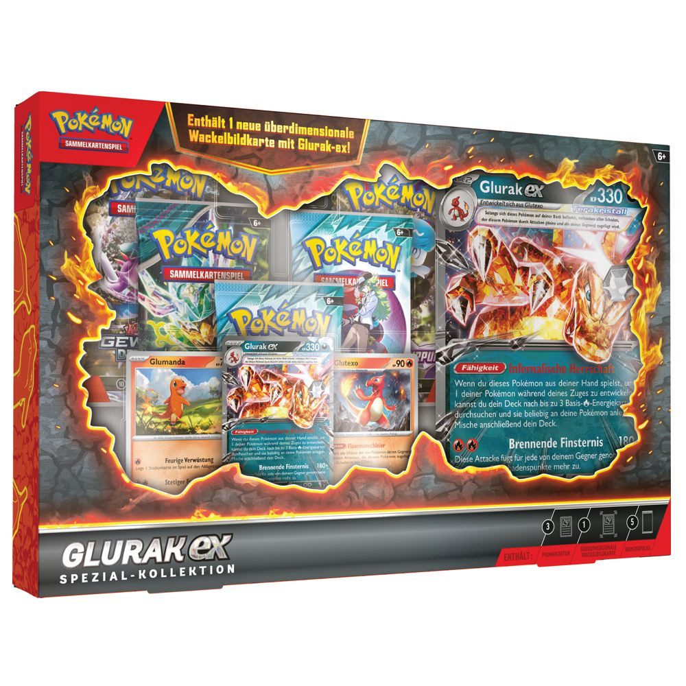 POKÉMON Sammelkarte Glurak-EX Spezial Kollektion Pokemon Sammel-Karten deutsch