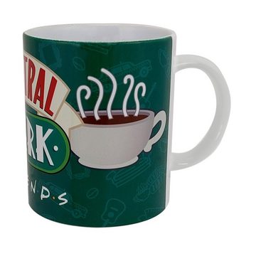United Labels® Tasse Friends Tasse - Central Perk Kaffeetasse aus Keramik Grün 320 ml, Keramik