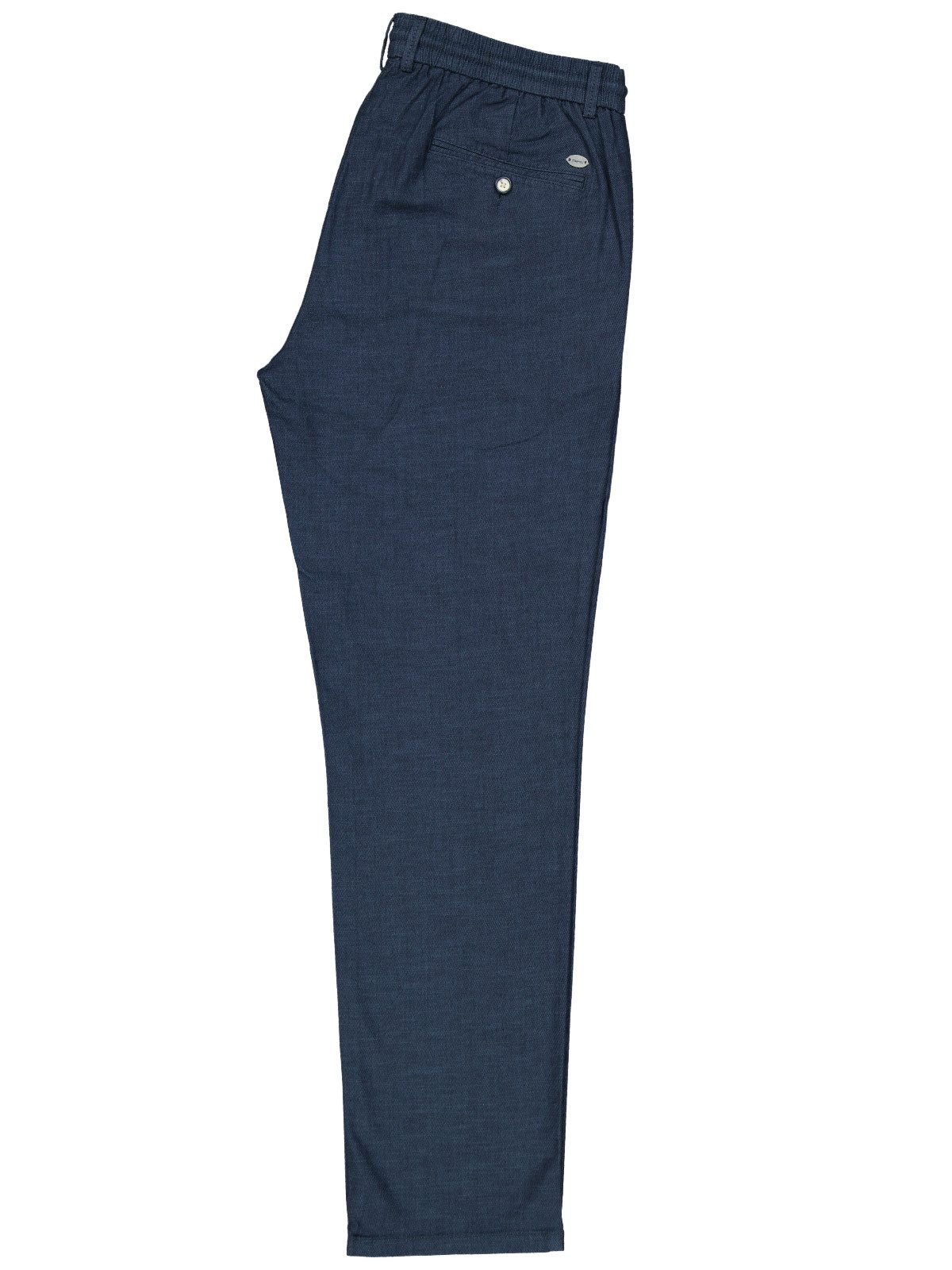 Engbers Chinohose Herren Chino in Leinenoptik, Marineblau – Bild 5 von 5