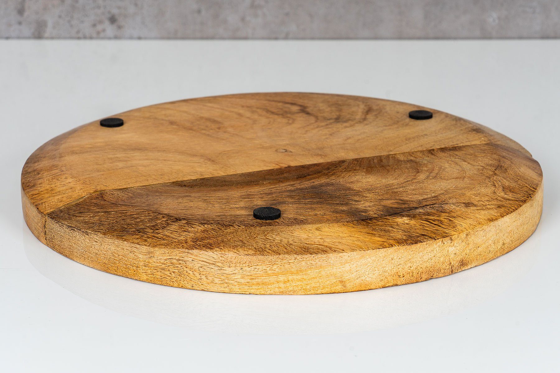 Tischdeko Rund Dekoteller, 30x30 Holz Holzschale Schale Obstschale Natur Levandeo® Mango cm